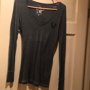 True Religion Navy Blue Stud Long-sleeve